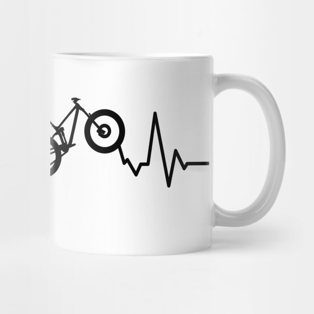 Mountain Bike Heartbeat Biking for MTB Lovers by ChrisWilson